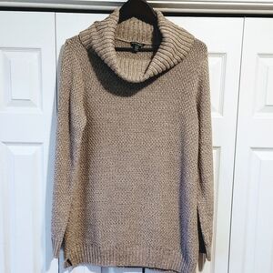 Hilary Radley cowl neck cotton oatmeal colour Sweater XL